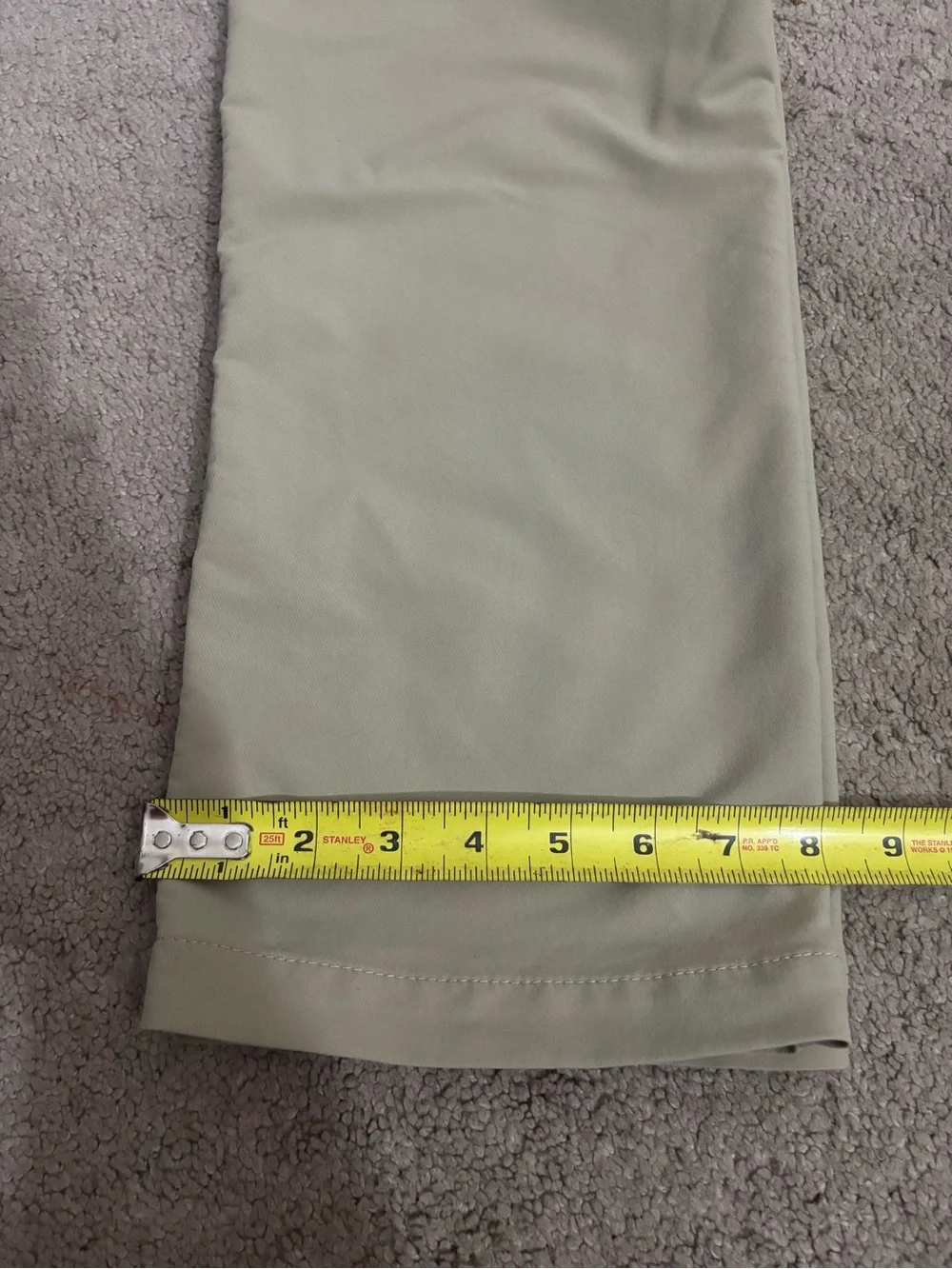 Under Armour Match Play Golf Pants Men Beige Straight Leg Nylon Blend Stretch